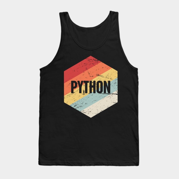 Retro Python Programming Icon Tank Top by MeatMan